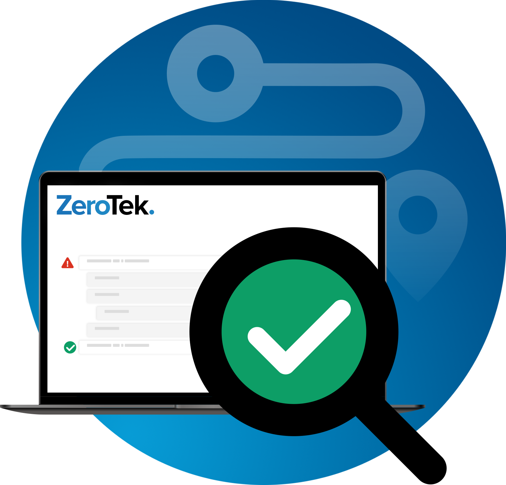 Feature-Audit-Readiness An illustration showing how easyily ZeroTek handles audit readiness.