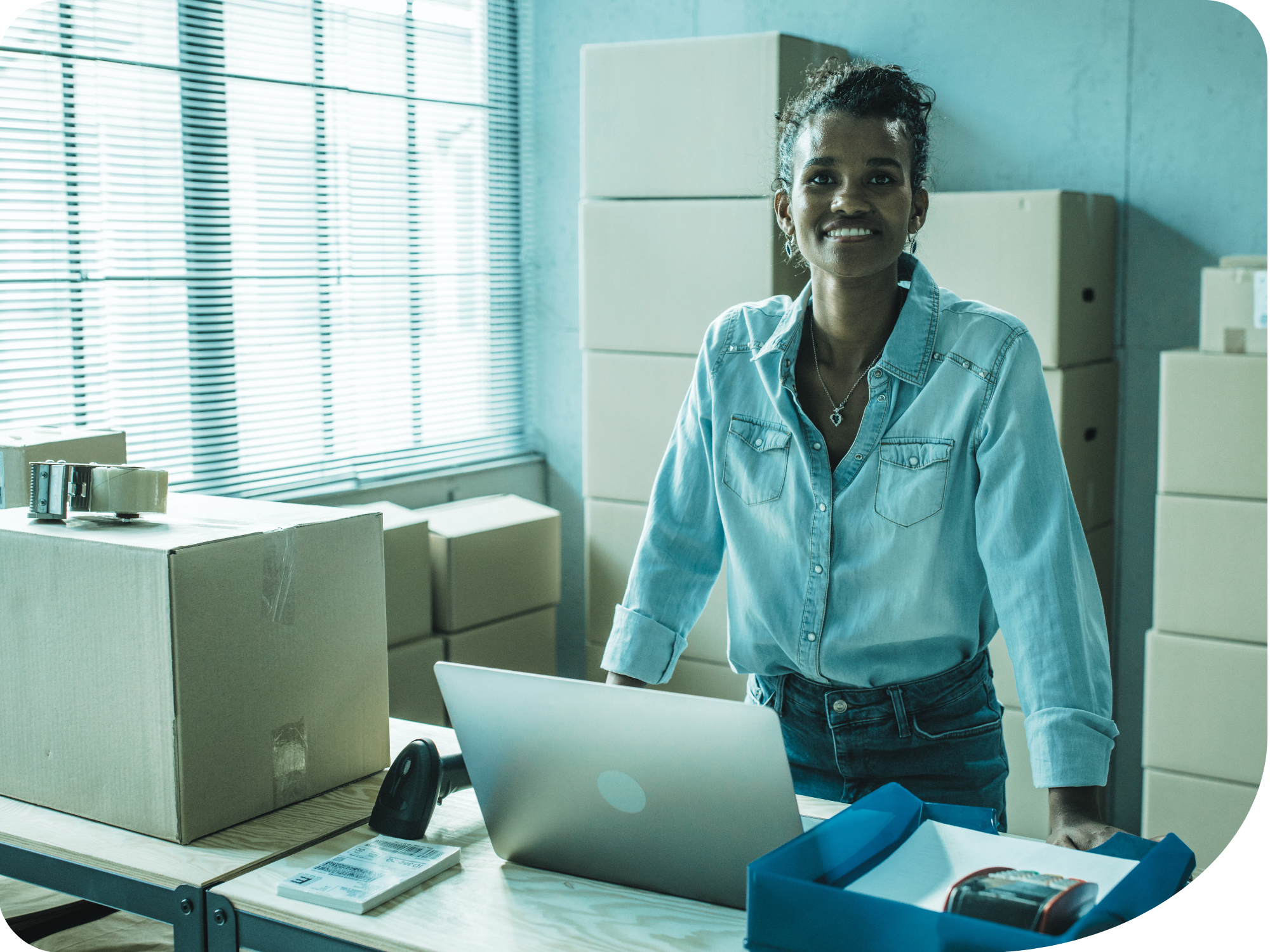 A group of professionals have a discussion at a table.